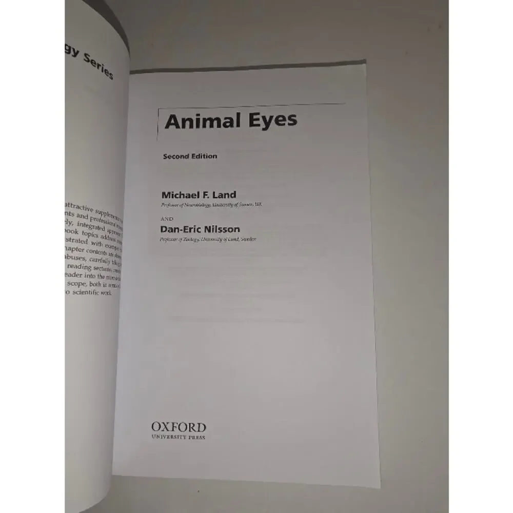 Animal Eyes Second Edition Oxford Press Textbook Michael F.Land